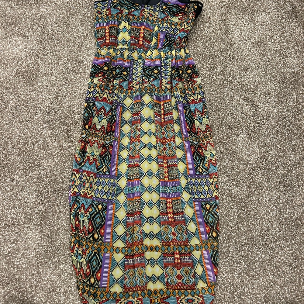 Angie Colorful Geometric Maxi Dress - Picture 3 of 3